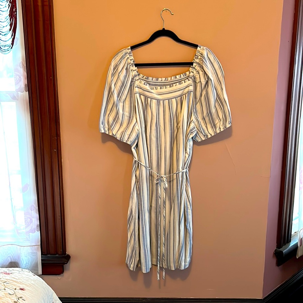 Loft dress blue and white stripe size XXL